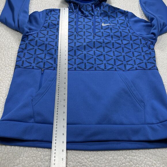 Nike Therma-Fit Hoodie Pullover XL Allover Geo Print Logo Athletic Streetwear - Picture 10 of 10